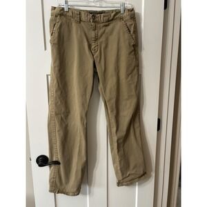 AGAVE DENIMSMITH Flex Twill Chinos Khaki Tan Men's Size‎ 34